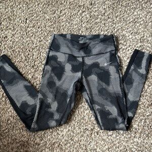 Nike Black and White Patterned Leggings